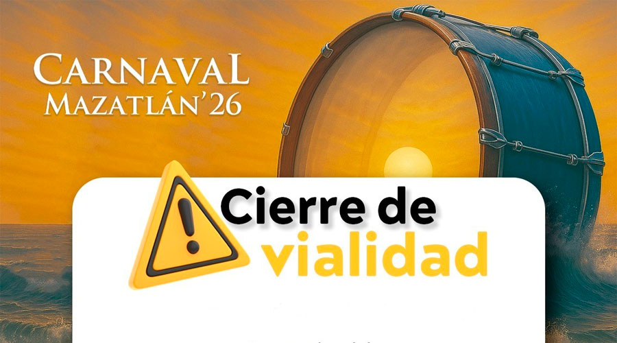 Cerrarán circulación de Olas Altas por Carnaval de Mazatlán
