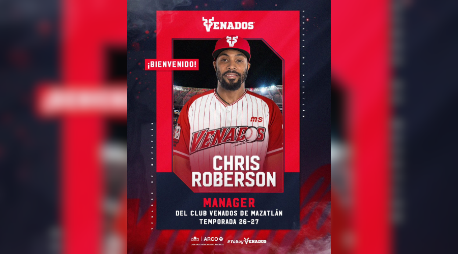 Chris Roberson, nuevo mánager de Venados de Mazatlán.