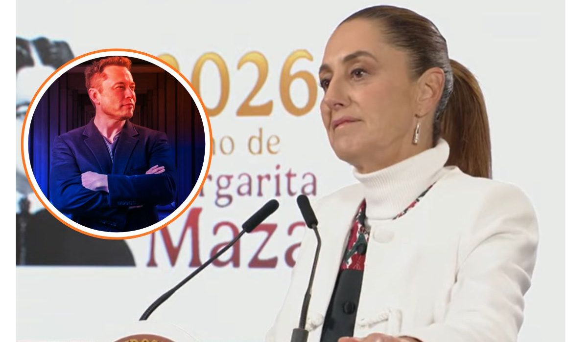 Claudia Sheinbaum y Elon Musk