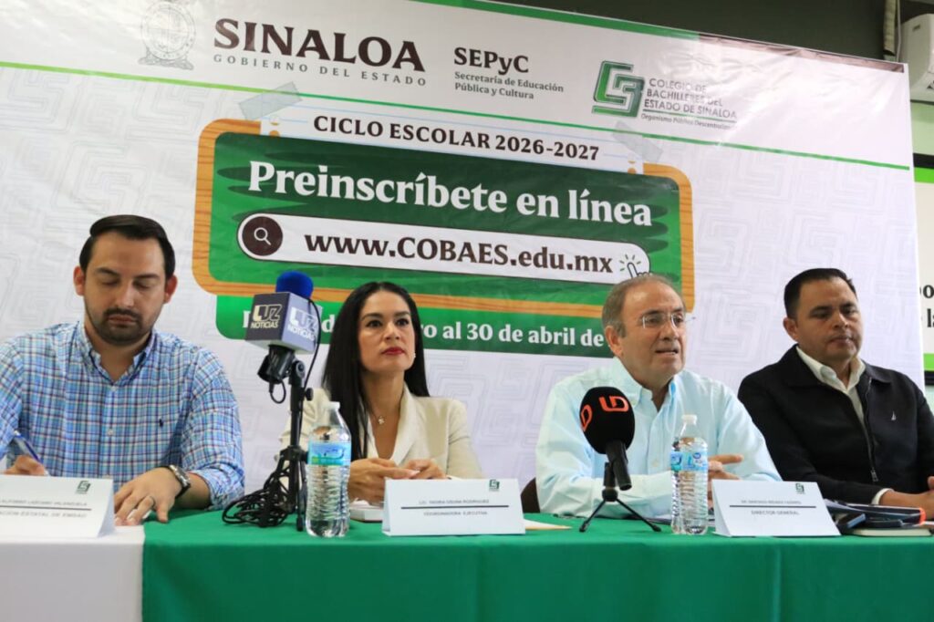 Un total de 12 mil alumnos se espera que se preinscriban en línea en los Centros de Bachilleres del Estado de Sinaloa de la zona 05