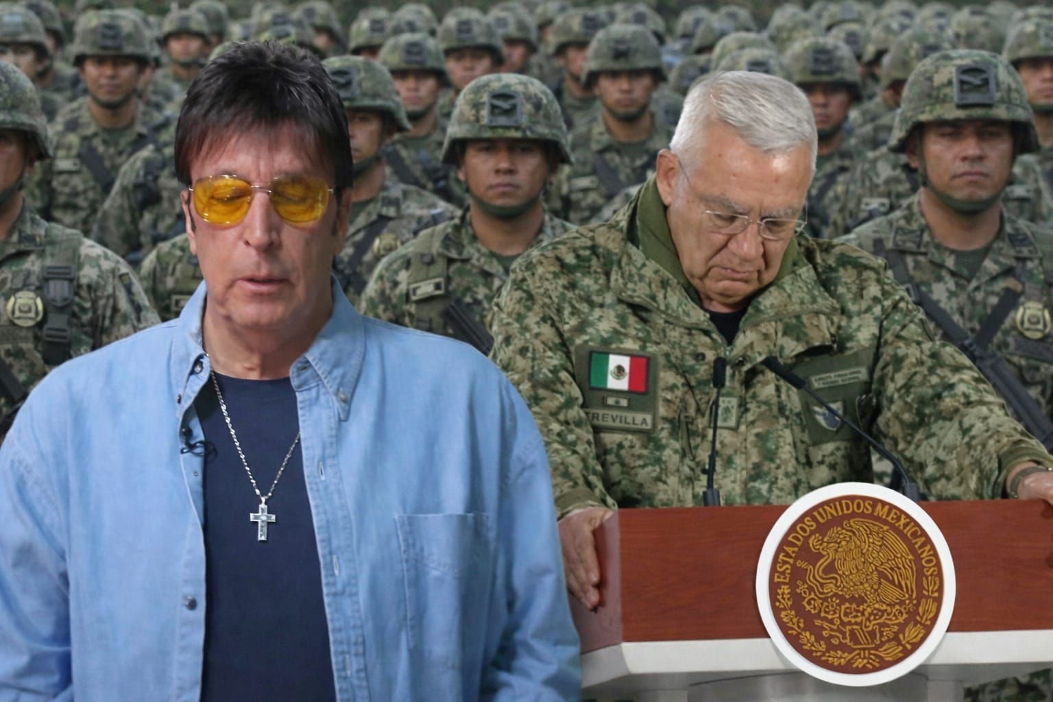 Comediante Memo Rios rinde homenaje a las Fuerzas Armadas
