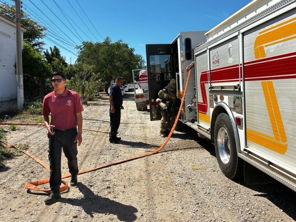 Conato de incendio en bodega de Los Mochis