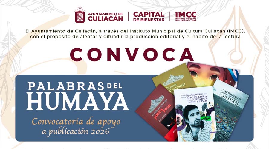 Convocatoria de obras inéditas en Culiacán