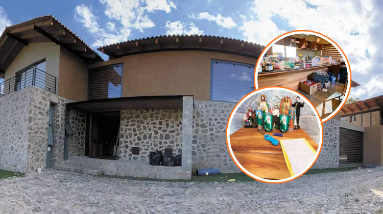 Cabaña donde se ocultaba El Mencho