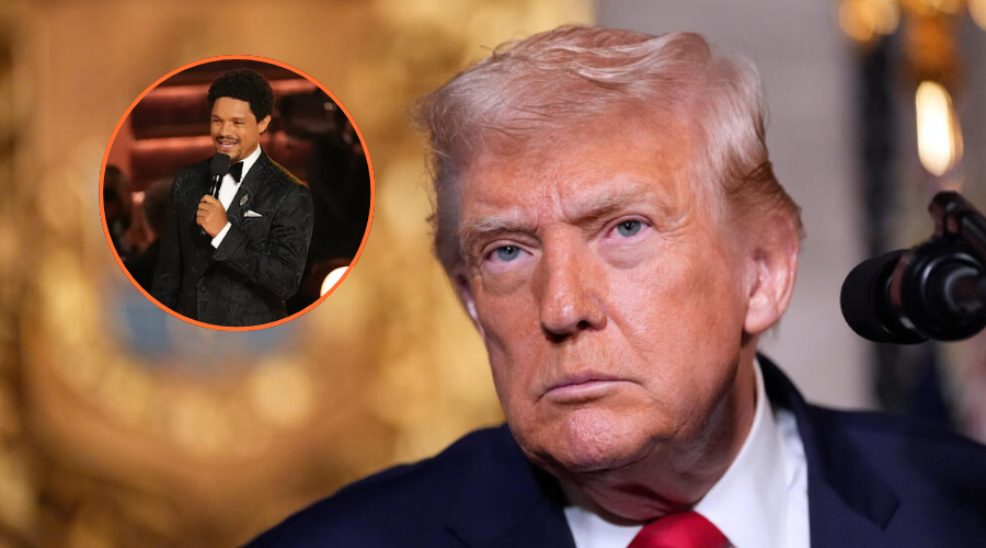 El presidente de Estados Unidos, Donald Trump y Trevor Noah, presentador y comediante.