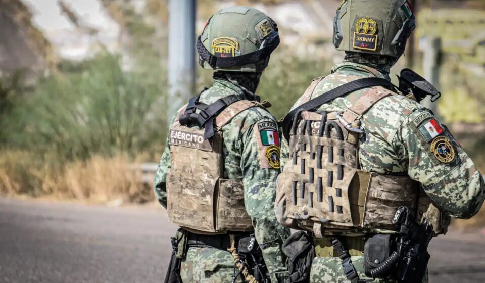 Elementos del Ejército Mexicano en Sinaloa