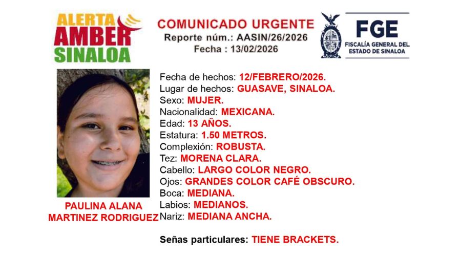 ficha de búsqueda de PAULINA ALANA MARTÍNEZ RODRÍGUEZ con infoemación y una fotografía