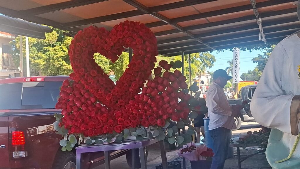 Corazón de flores