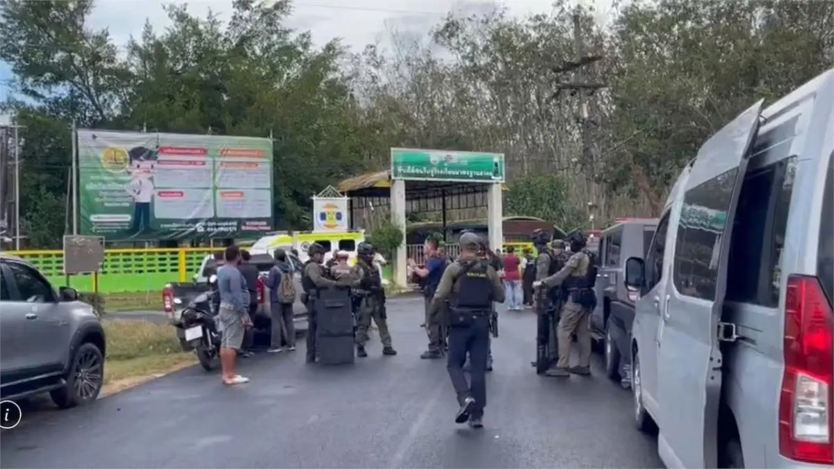 Tiroteo en escuela de Tailandia.