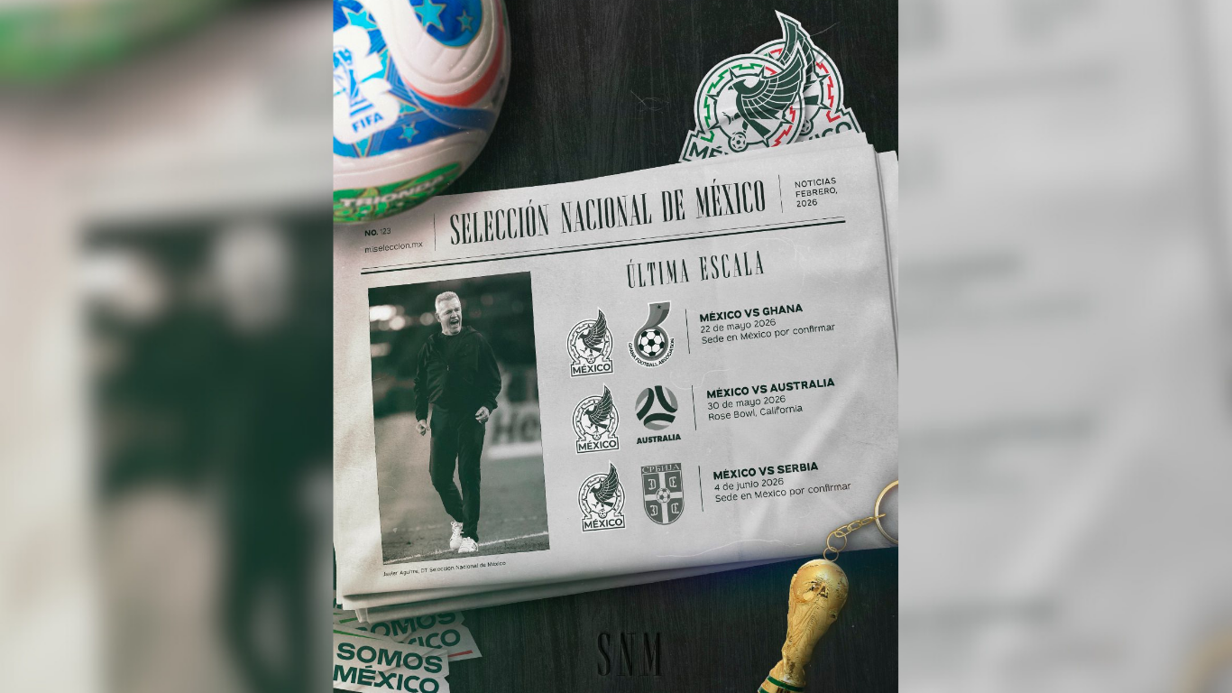 Fechas de juegos amistosos de la Selección Mexicana de Futbol antes de la Copa del Mundo 2026