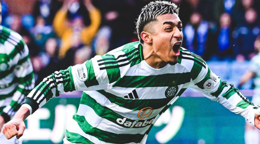Jugador festejando gol