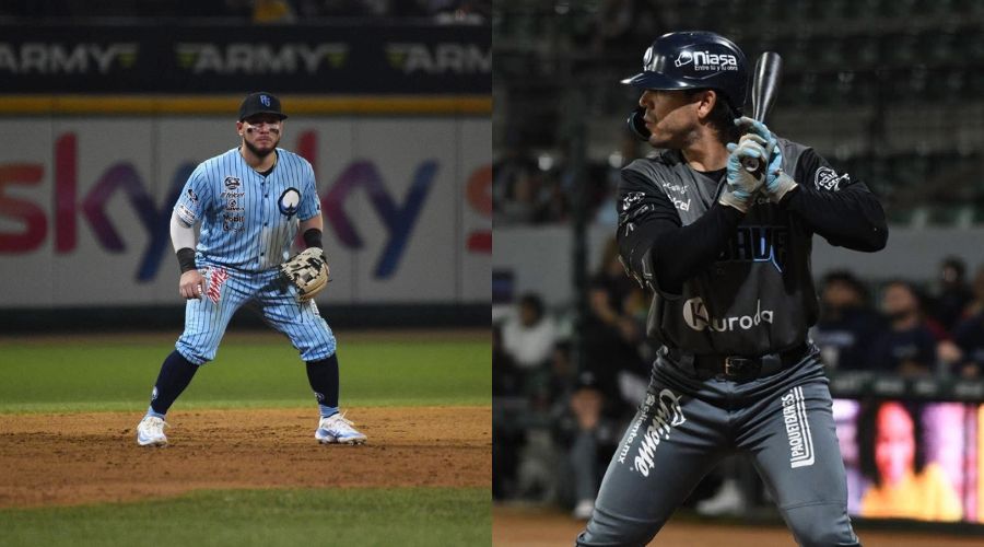 Leo Heras y Esteban Quiroz, jugadores de beisbol