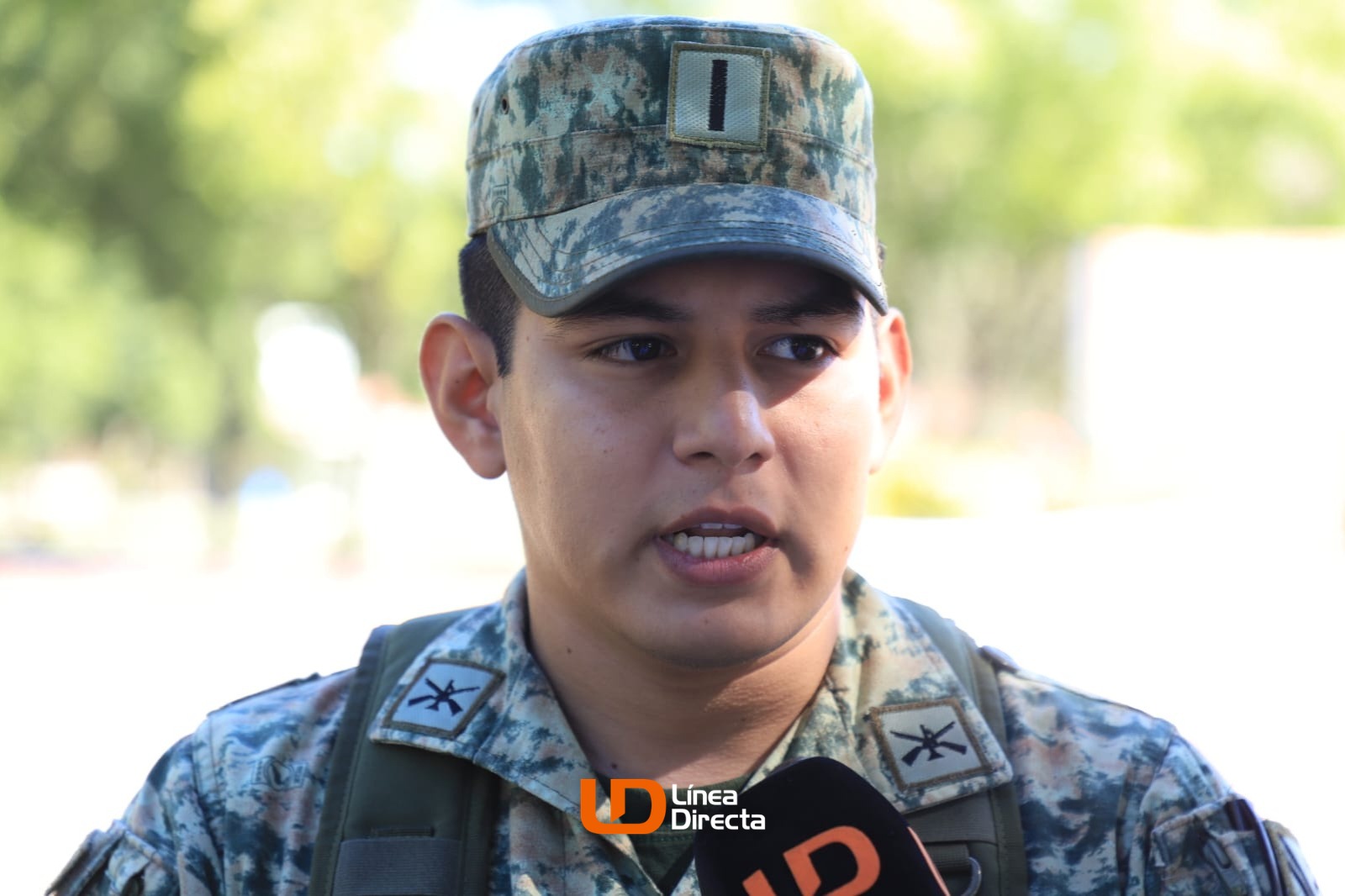 Leonardo Dionicio Pérez, subteniente de Infantería.
