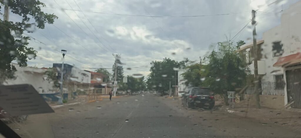Leves precipitaciones en Guasave