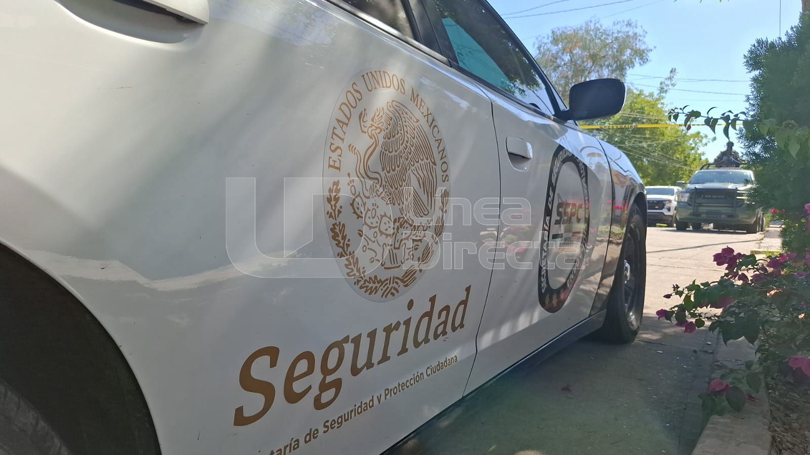 Unidad de seguridad tomada desde la parte trasera