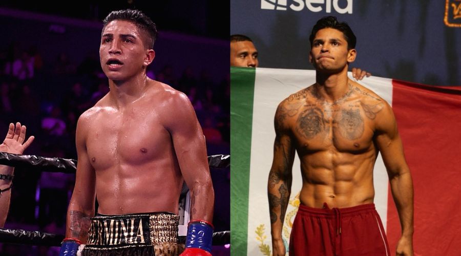 Los boxeadores Mario Barros y Ryan García
