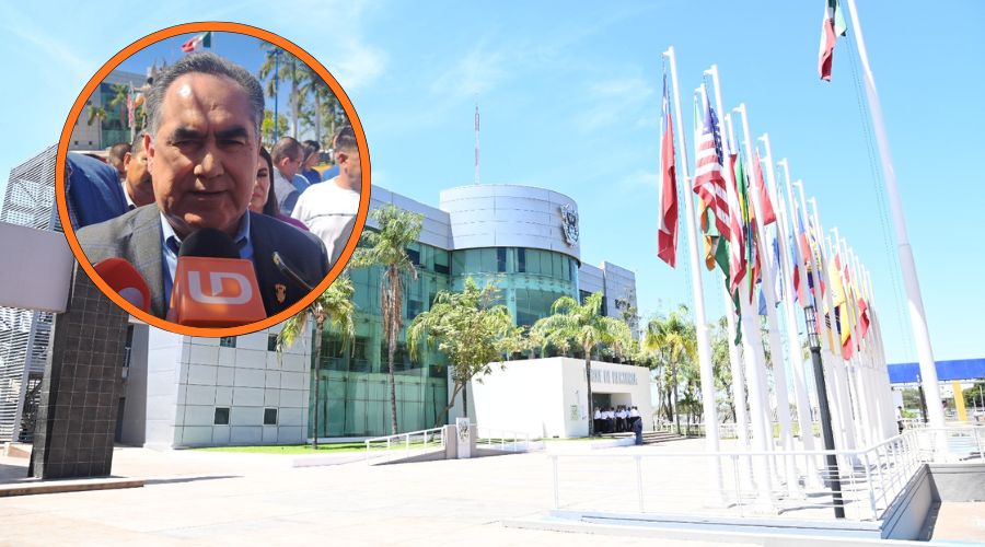 Universidad Autónoma de Sinaloa (fondo), Jesús Madueña (circulo)