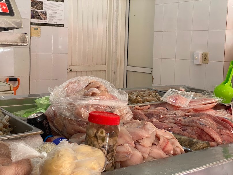 Venta de marisco en Guasave