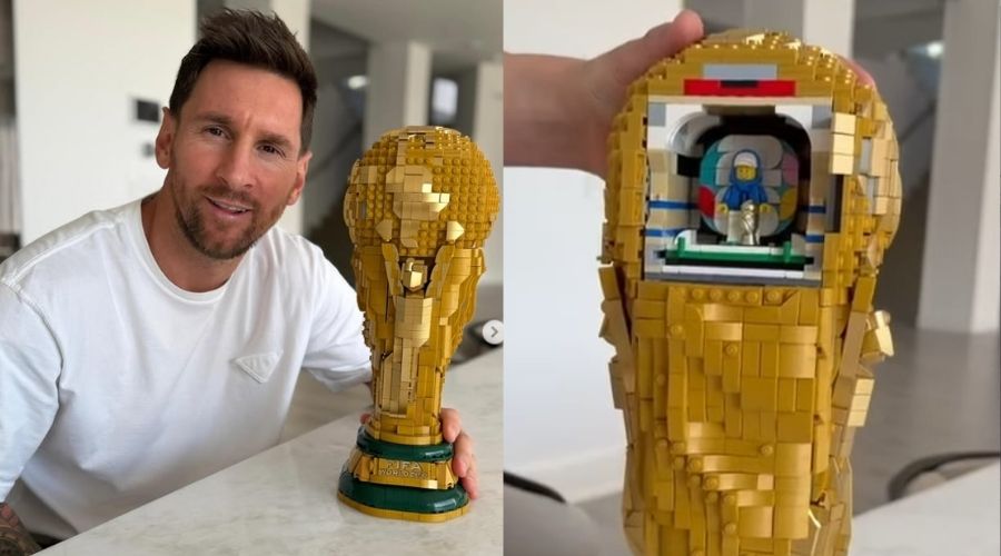 Messi y Copa del Mundo Lego