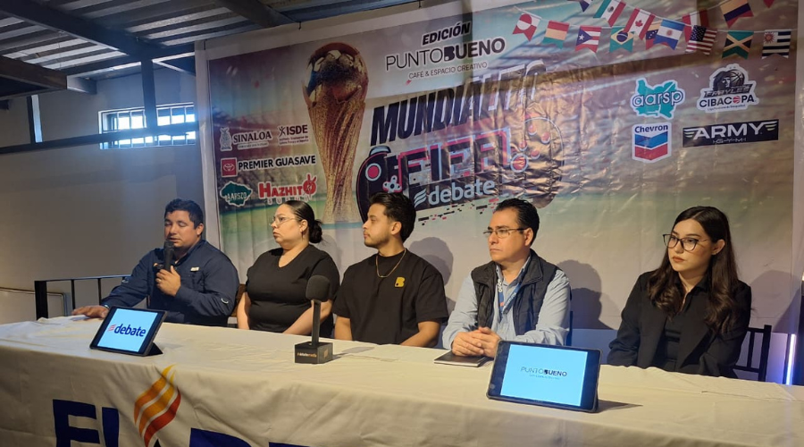 Evento de prensa del “Mundialito” torneo FIFA de futbol