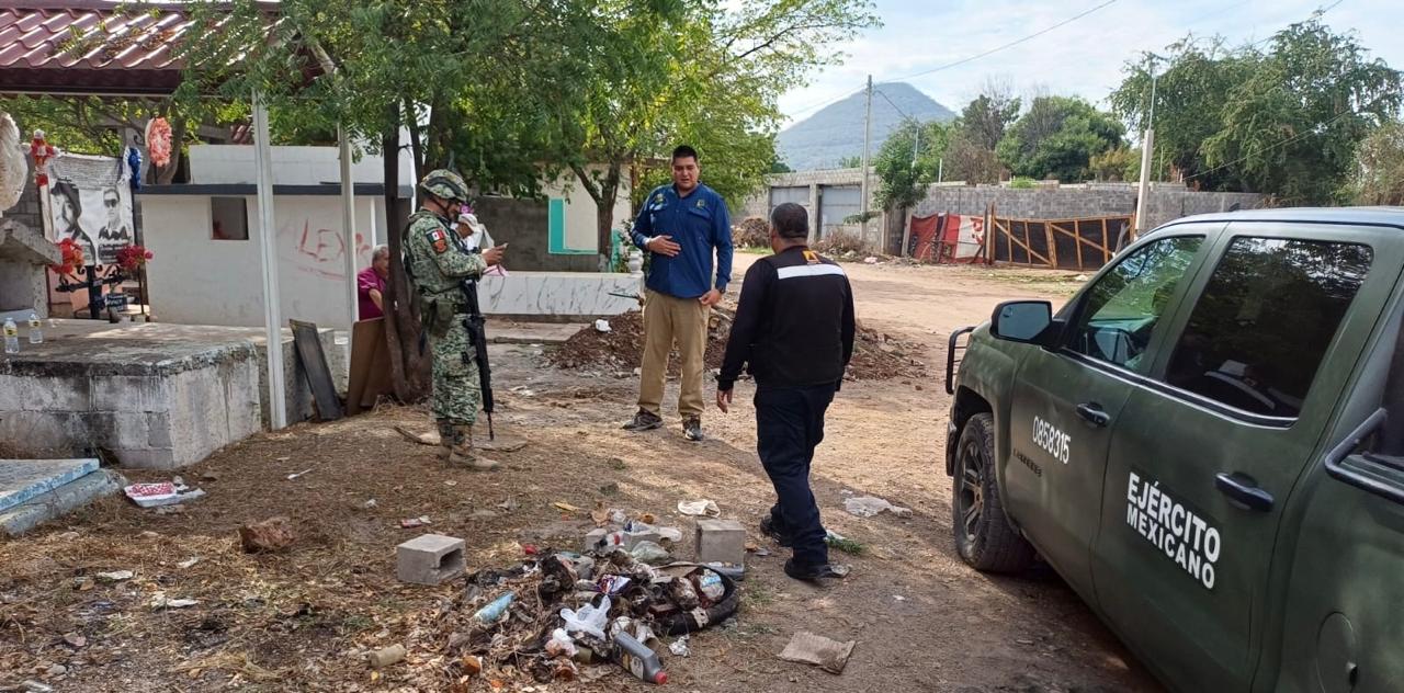 Operativo para buscar un jaguar en la colonia El Ranchito.