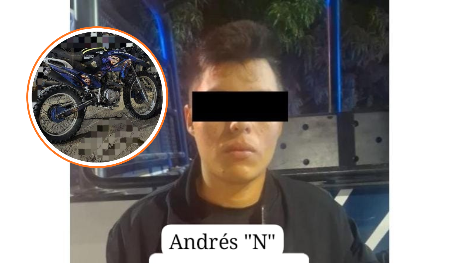 Policía de Mazatlán detiene a un hombre en una motocicleta con reporte de robo