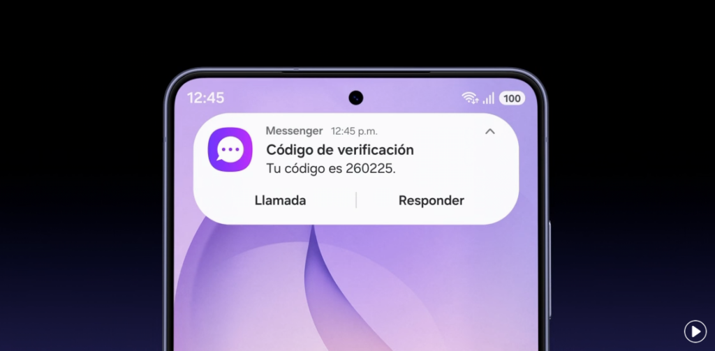 Pantalla de privacidad del Samsung Galaxy S26