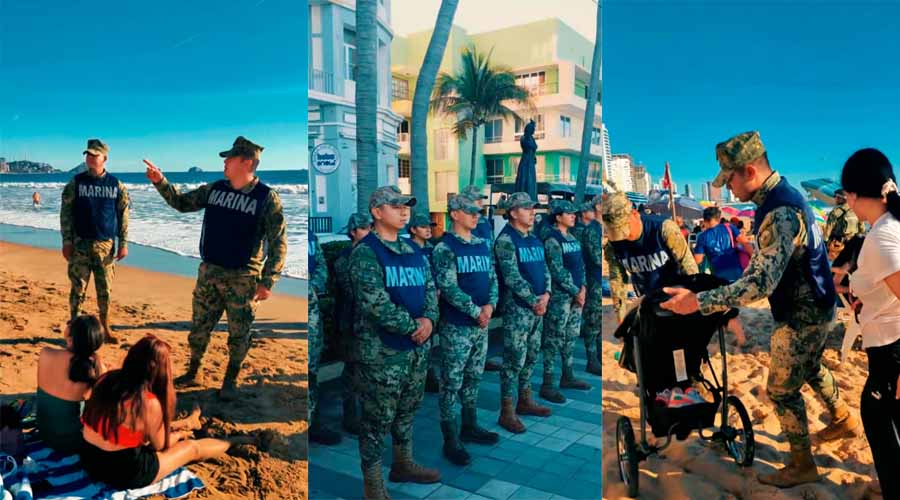 Personal naval realiza recorridos preventivos durante festejos Carnaval de Mazatlán