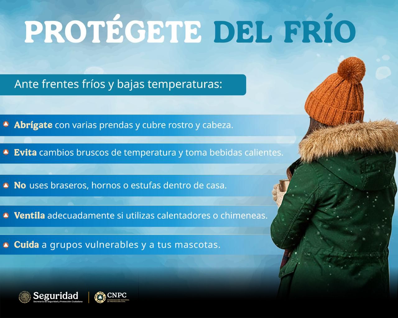 Recomendaciones ante el frío en México