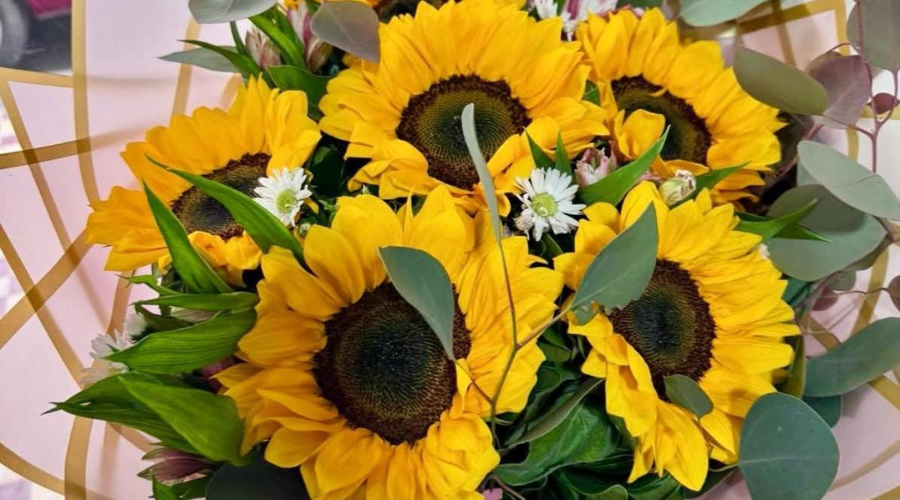 Ramo de girasoles