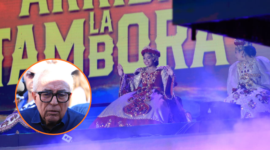 En grande presentación folclórica en carnaval de Mazatlán y en circulo Rocha Moya