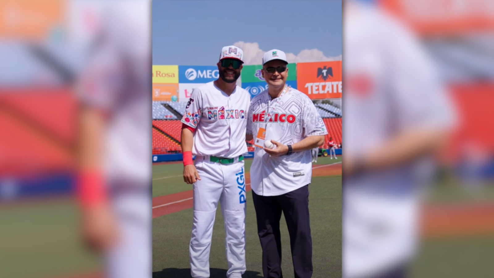 Joaquín Vega Inzunza lanzó la primera bola previo al juego de México vs Panamá