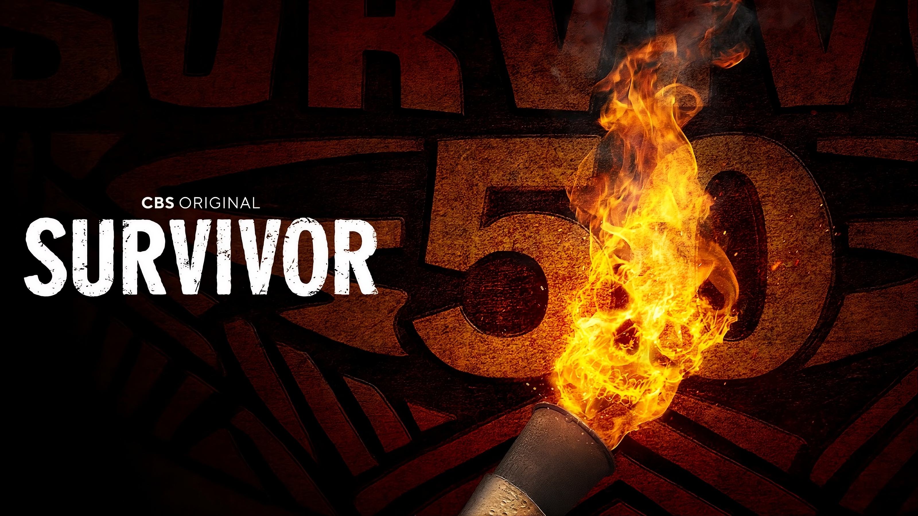 Flyer oficial del reality show Survivor de CBS