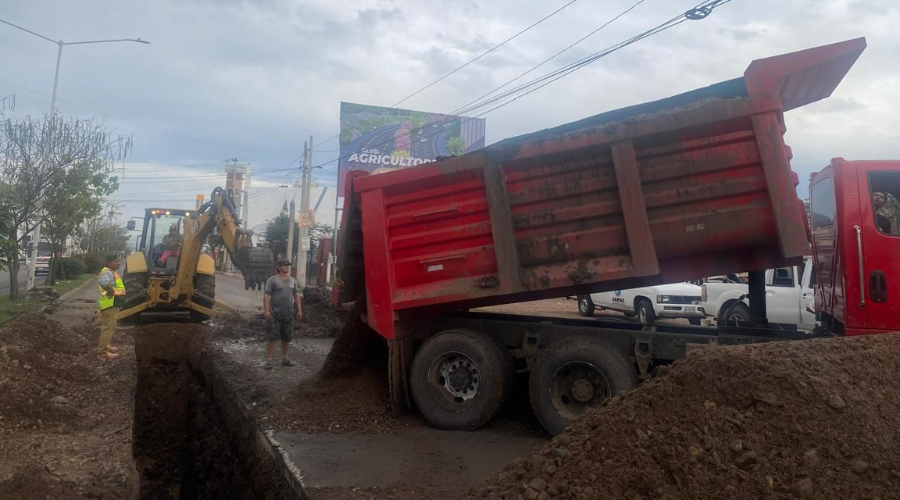 sustitución de drenajes en Culiacán