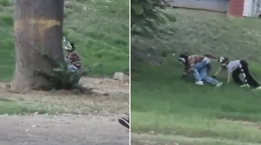 Pareja de jóvenes, aparentemente 