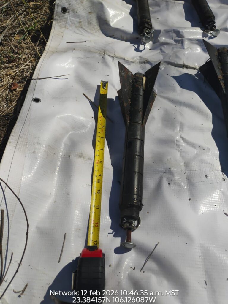 Explosivos asegurados