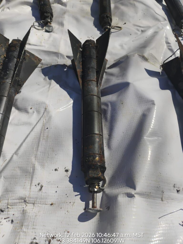Explosivos asegurados