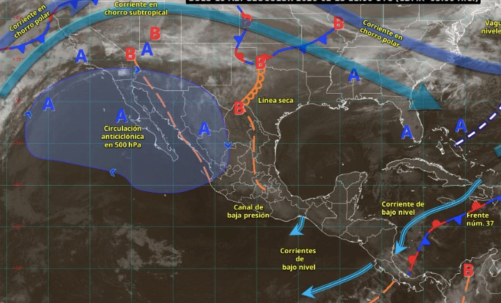 mapa del clima en México