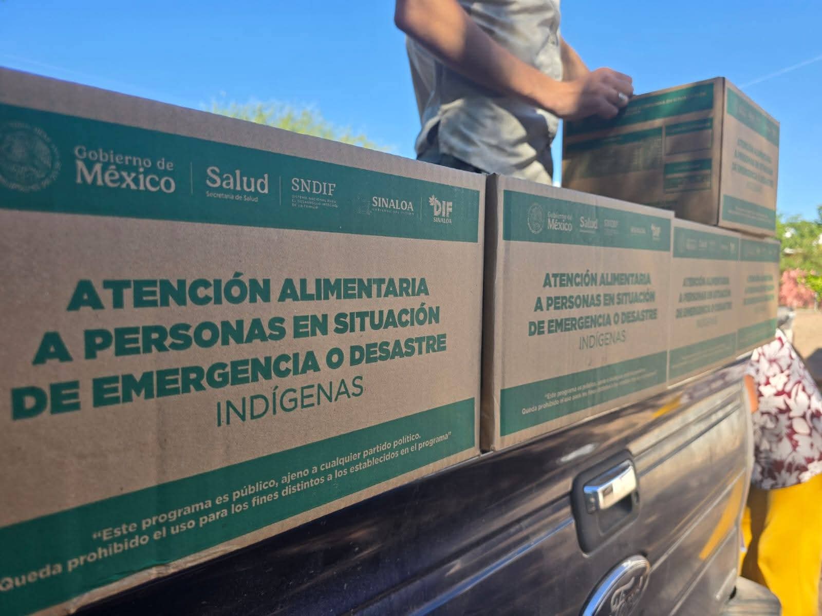 Apoyos alimentarios a comunidades de Juan José Ríos