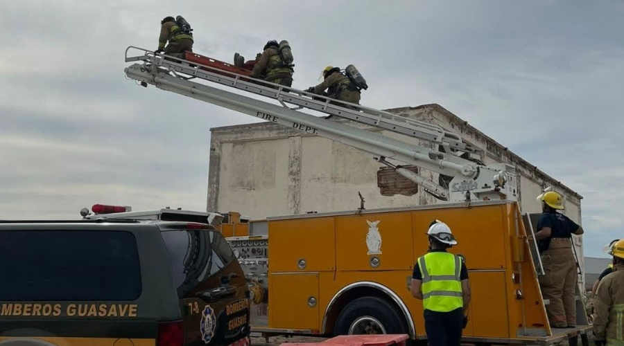 Capacitación de rescate a bomberos de Guasave