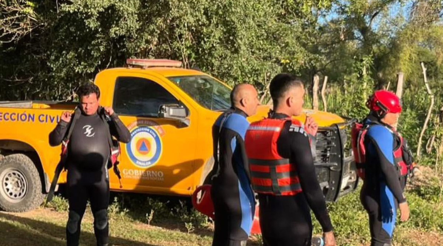 Operativo de búsqueda de Manuel en el río Sinaloa
