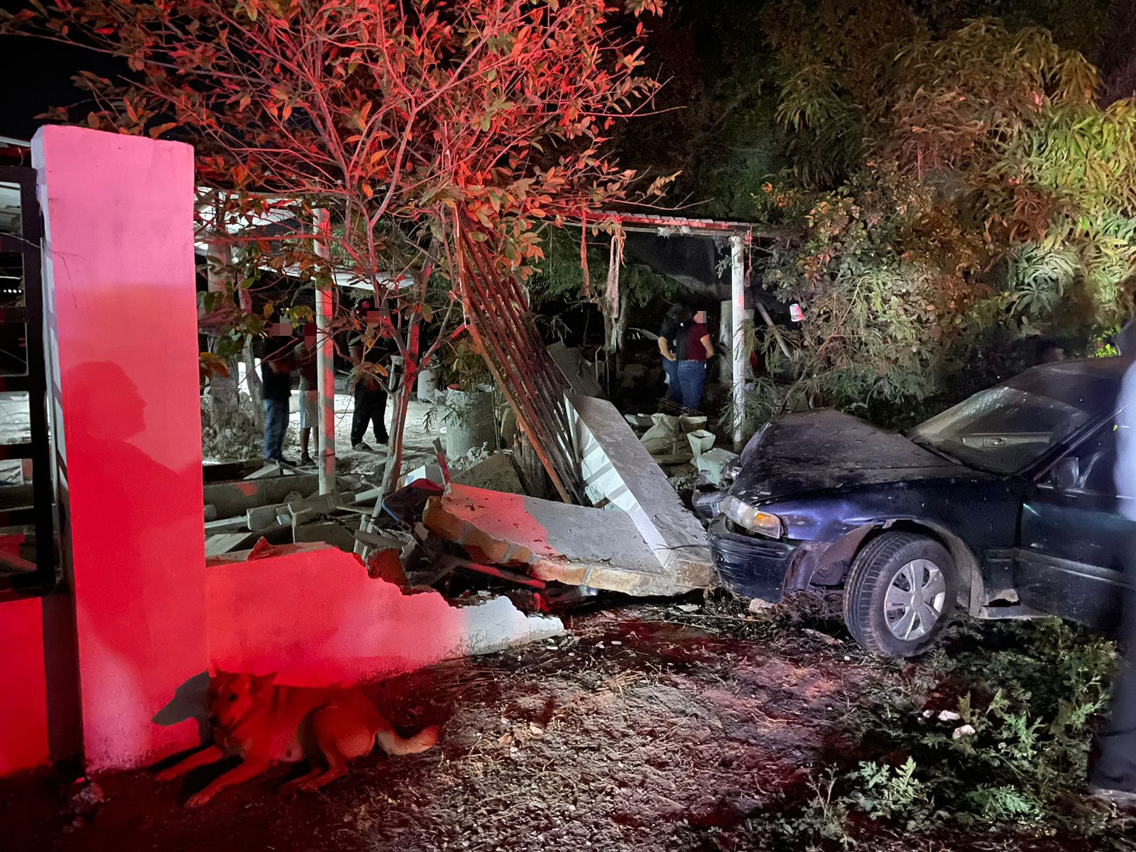 Accidente contra barda