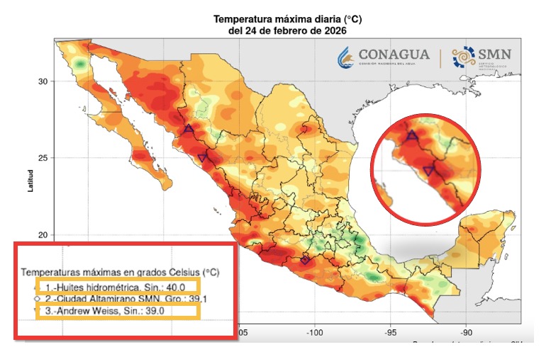 mapa de calor de mexico