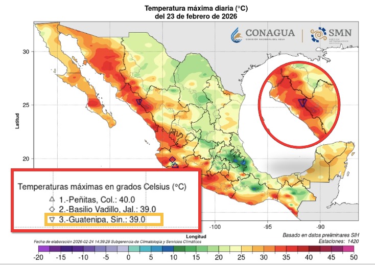 mapa de calor de mexico