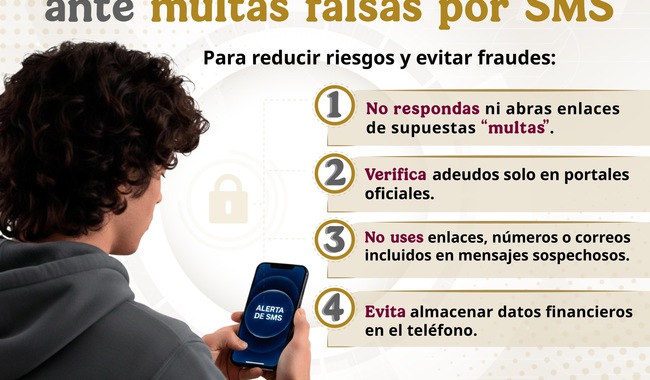 SSPC alerta sobre fraudes por multas de tránsito falsas vía SMS