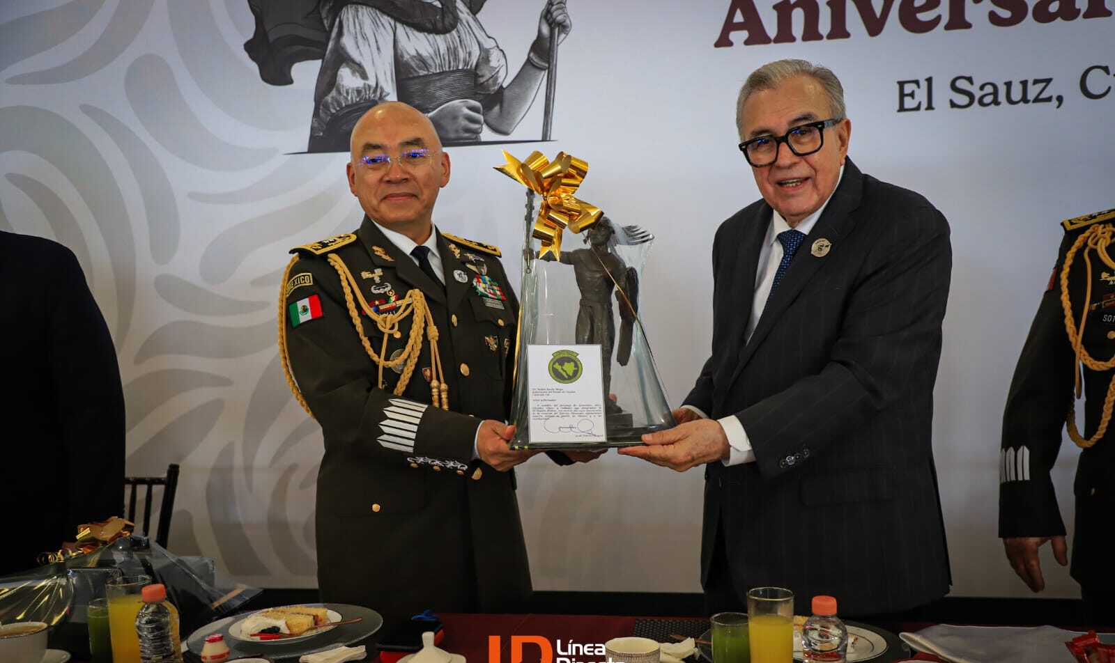 Rocha Moya en aniversario del Ejército Mexicano
