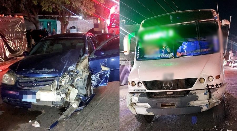 Impacto entre un camión y un carro