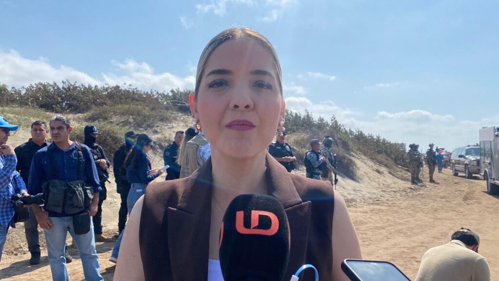 Estrella Palacios Domínguez, alcaldesa de Mazatlán   en entrevista 