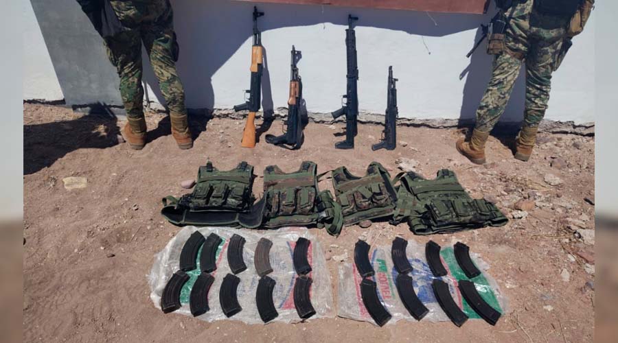 Arsenal localizado por militares tras despliegue en Culiacán
