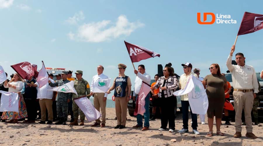 Banderazo de operativo semana santa en playa El Maviri